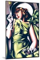 Jeune Fille en Vert-Tamara de Lempicka-Mounted Premium Giclee Print