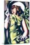 Jeune Fille en Vert-Tamara de Lempicka-Mounted Premium Giclee Print