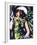 Jeune Fille Vert-Tamara de Lempicka-Framed Art Print