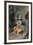 Jeune guitariste en costume italien de la Renaissance-Eugene Delacroix-Framed Giclee Print