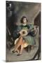 Jeune guitariste en costume italien de la Renaissance-Eugene Delacroix-Mounted Giclee Print