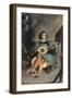 Jeune guitariste en costume italien de la Renaissance-Eugene Delacroix-Framed Giclee Print