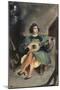 Jeune guitariste en costume italien de la Renaissance-Eugene Delacroix-Mounted Giclee Print