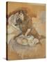 Jeune italienne assise-Jules Pascin-Stretched Canvas