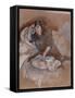 Jeune Italienne assise-Jules Pascin-Framed Stretched Canvas