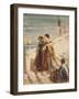 Jeunes femmes sur le Port de la Paille à Venise-Félix Ziem-Framed Giclee Print