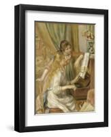 Jeunes filles au piano-Pierre-Auguste Renoir-Framed Giclee Print