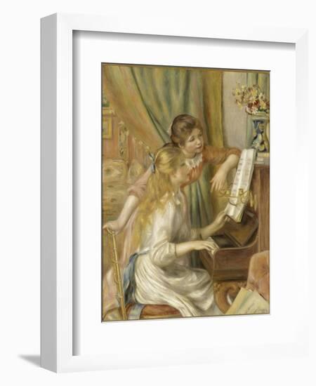 Jeunes filles au piano-Pierre-Auguste Renoir-Framed Giclee Print