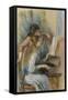 Jeunes filles au piano-Pierre-Auguste Renoir-Framed Stretched Canvas