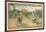 Jeux Cyclistes, Cycling around Skittles in France-null-Framed Giclee Print