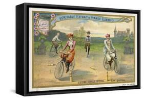 Jeux Cyclistes, Cycling around Skittles in France-null-Framed Stretched Canvas