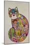 Jevish Folk Cat 1-Oxana Zaika-Mounted Giclee Print