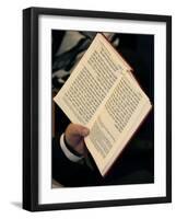 Jew Reading Patah Eliahou Prayer Book, Paris, France, Europe-Godong-Framed Photographic Print