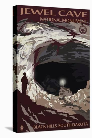 Jewel Cave National Monument - Black Hills, South Dakota-Lantern Press-Stretched Canvas