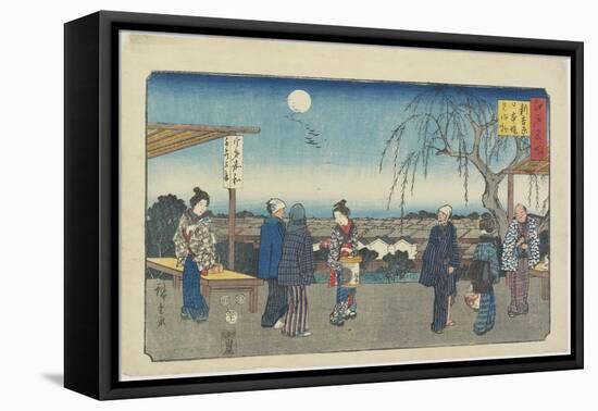 Jewel River of Koya in Kii Province, December 1863-null-Framed Stretched Canvas