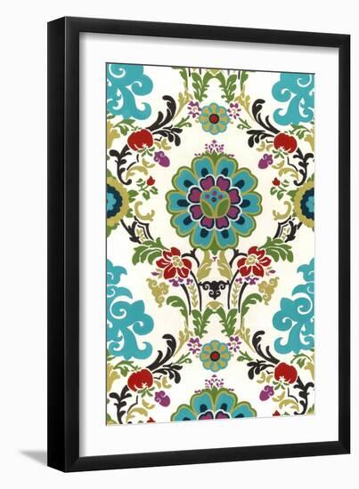 Jewel-Tone Damask VI-Erica J. Vess-Framed Art Print