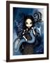 Jewele - a Jeweled Fairy with her Dragon-Jasmine Becket-Griffith-Framed Art Print