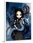 Jewele - a Jeweled Fairy with her Dragon-Jasmine Becket-Griffith-Framed Art Print