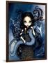 Jewele - a Jeweled Fairy with her Dragon-Jasmine Becket-Griffith-Framed Art Print