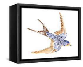 Jeweled Barn Swallow I-Jacob Green-Framed Stretched Canvas