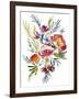 Jeweled Bouquet II-Jennifer Goldberger-Framed Art Print