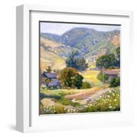 Jeweled Hills-Joseph Kleitsch-Framed Art Print