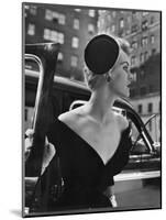 Jeweled Stay Put Cocktail Hat at Reckless Angle-Nina Leen-Mounted Photographic Print