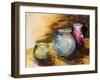 Jeweled Vases-Heather A. French-Roussia-Framed Art Print