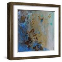 Jewelled Leaves XVII-Hollack-Framed Giclee Print