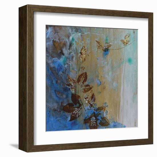 Jewelled Leaves XVII-Hollack-Framed Giclee Print