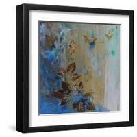 Jewelled Leaves XVII-Hollack-Framed Giclee Print