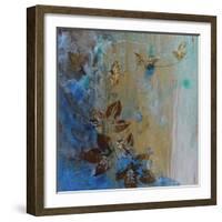 Jewelled Leaves XVII-Hollack-Framed Giclee Print