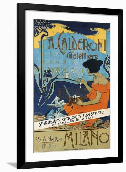 Jeweller A. Calderoni (A. Calderoni Gioiellier), Milano, 1898-Adolfo Hohenstein-Framed Giclee Print