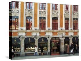 Jewellery Shop in Flemish Building, Lille, Flanders, Nord, France-David Hughes-Stretched Canvas