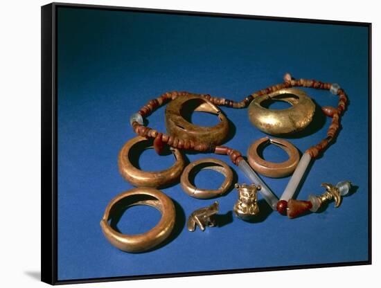 Jewelry in Gold and Copper, Colombia, Tairona Culture-null-Framed Stretched Canvas