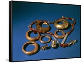 Jewelry in Gold and Copper, Colombia, Tairona Culture-null-Framed Stretched Canvas