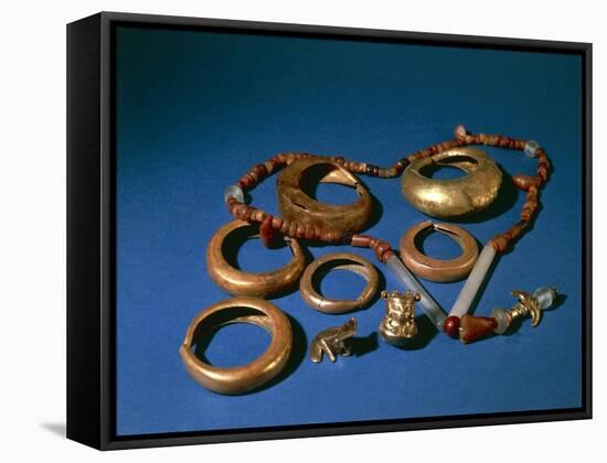 Jewelry in Gold and Copper, Colombia, Tairona Culture-null-Framed Stretched Canvas