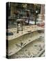 Jewelry Store with Cars Reflected in the Window-null-Stretched Canvas