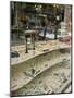 Jewelry Store with Cars Reflected in the Window-null-Mounted Photographic Print