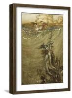 Jewels from the Deep, 1909-Arthur Rackham-Framed Giclee Print