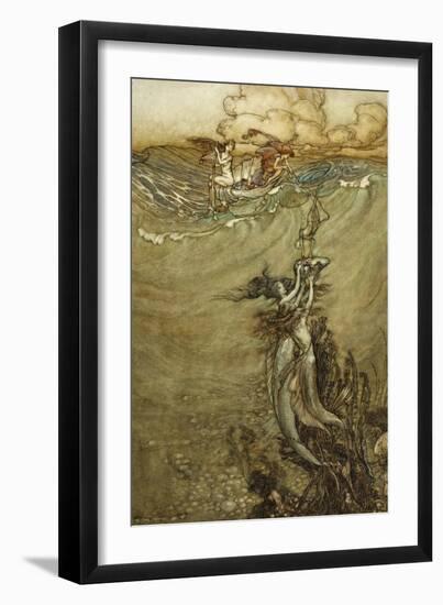 Jewels from the Deep, 1909-Arthur Rackham-Framed Giclee Print