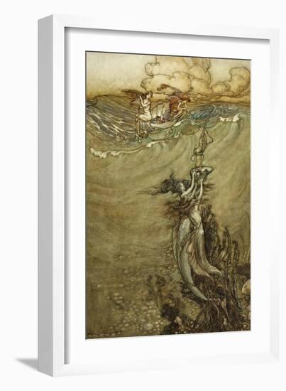 Jewels from the Deep, 1909-Arthur Rackham-Framed Giclee Print