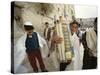 Jewish Bar Mitzvah Ceremony at the Western Wall (Wailing Wall), Jerusalem, Israel, Middle East-S Friberg-Stretched Canvas