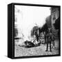 Jewish Beds Burned-null-Framed Stretched Canvas