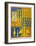 Jewish Candlestick-null-Framed Art Print