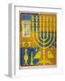 Jewish Candlestick-null-Framed Art Print
