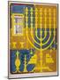 Jewish Candlestick-null-Mounted Art Print