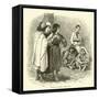 Jewish Children, Jerusalem-null-Framed Stretched Canvas