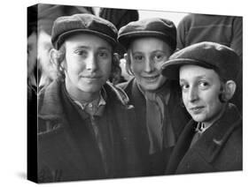 Jewish Children Posing for a Picture-William Vandivert-Stretched Canvas