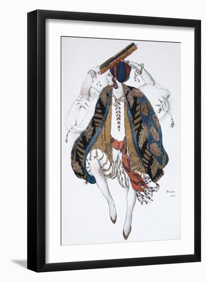 Jewish Dance. Costume Design for the Ballet Cléopatre, 1910-Léon Bakst-Framed Giclee Print